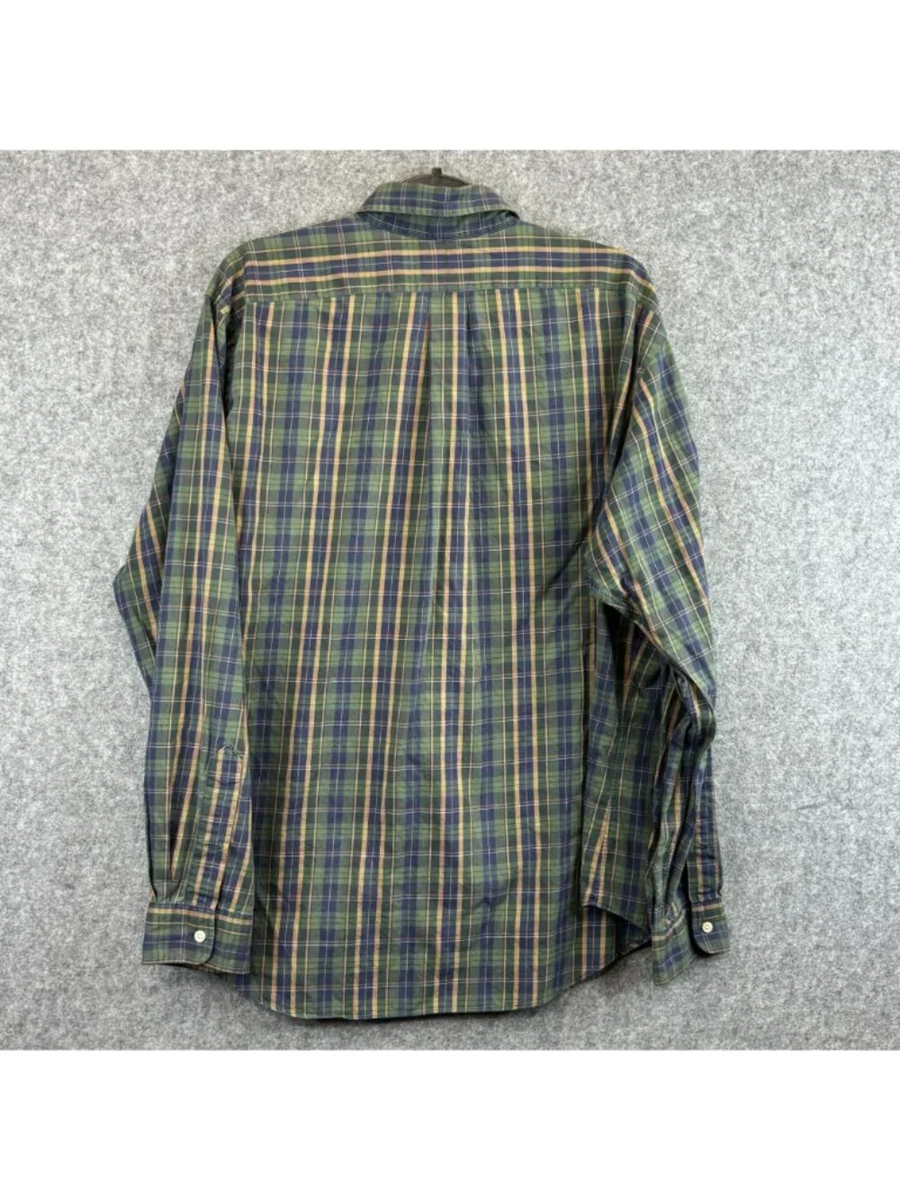 Ralph Lauren Mens XL Classic Fit Green Plaid Button-Down Long Sleeve Shirt Polo